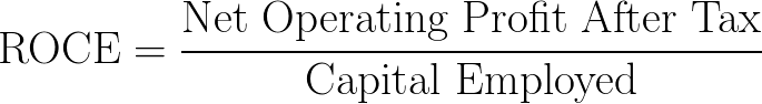 return on capital employed,ROCE formula,equation,calculator