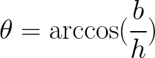 Arccosine formula