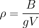 Density of liquid by Archimedes' principle (given buoyancy,volumn of liquid displaced) formula