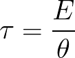 Torque (given  Energy and theta) formula